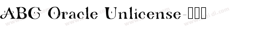 ABC Oracle Unlicense字体转换
